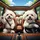Happy Fluffy Bichon Frise Dog Family Road Trip - Vehicle Accessory for Dog Lovers Spare Tire Cover - 6