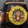 Cheerful Brown Monkey Vibrant Yellow Fractured Surface - Wildlife Lover Gift Spare Tire Cover - 5
