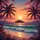 Tropical Beach Sunset Palm Trees Ocean Island - Travel Essentials Gift for Beach Lovers Spare Tire Cover - 6