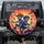 Screaming Blue Monster Cowboy Wild Hair Figures - Road Trip Adventure Spare Tire Cover - 1
