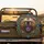 Roaring Bear Gold Filigree Cosmic Nebula - Wildlife Lover Gift Spare Tire Cover - 2