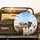 Joyful Dog Pack Blue Sky Clouds - Outdoor Adventure Travel Gift for Pet Owners Spare Tire Cover - 2