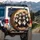 Nine Fluffy Tuxedo Cats Bright Eyes Upholstery - Home Decor Gift for Cat Owners Spare Tire Cover - 3