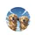 Golden Retrievers Pink Tongue Squinting Blue Sky Cumulus Clouds - Dog Lover Gift Spare Tire Cover - 4