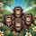 Smiling Chimpanzees Black Glasses Tropical Jungle - Wildlife Lover Gift Spare Tire Cover - 6