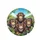 Smiling Chimpanzees Black Glasses Tropical Jungle - Wildlife Lover Gift Spare Tire Cover - 4