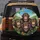 Smiling Chimpanzees Black Glasses Tropical Jungle - Wildlife Lover Gift Spare Tire Cover - 5