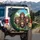 Smiling Chimpanzees Black Glasses Tropical Jungle - Wildlife Lover Gift Spare Tire Cover - 3