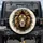 Majestic Lion Head Golden Mane Swirling Tendrils Ornate Forehead Pattern - Wildlife Lover Gift Spare Tire Cover - 1