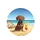 Dachshund Dog Sunglasses Beach Cocktail - Summer Road Trip Gift Spare Tire Cover - 4