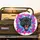 Roaring Black Panther Head Yellow Eyes Pink Tongue Silver Earring - Wildlife Lover Gift Spare Tire Cover - 2