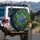 Ripe Blueberry Fruit Blossom Green Foliage - Everyday Home Decor Gift for Garden Lover Spare Tire Cover - 3