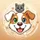 Dog Head Cat Head Paw Print Starburst - Pet Lover Gift Spare Tire Cover - 6