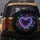 Luminous Scribbled Hearts Gradient Outline - Road Trip Style Spare Tire Cover - 5