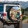 Driving Dogs Sunglasses Fedora Car Ride - Adventure Lover Gift for Dog Lover Spare Tire Cover - 3