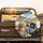 Driving Dogs Sunglasses Fedora Car Ride - Adventure Lover Gift for Dog Lover Spare Tire Cover - 2