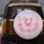 Light Pink Butterfly Rose White Flowers Lavender Blush - Home Decor Gift Spare Tire Cover - 5