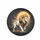 White Lion Golden Mane Sun Celestial Dust Charcoal Background - Wildlife Lover Gift Spare Tire Cover - 4