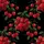 Botanical Red Cherry Clusters Green Leaves Black Field - Everyday Display Spare Tire Cover - 6