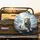 Majestic Alpha White Lion Snow Peak Mountains - Wildlife Lover Gift for Lion Lover Spare Tire Cover - 2