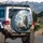 Majestic Alpha White Lion Snow Peak Mountains - Wildlife Lover Gift for Lion Lover Spare Tire Cover - 3
