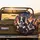 Black White Border Collie French Bulldog City Lights - Pet Owner Car Accessory Gift Spare Tire Cover - 2