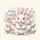 White Easter Bunny Decorated Eggs Pastel Flowers Happy Easter Script - Easter Holiday Gift Spare Tire Cover - 6