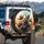 Raccoons Red Panda Guiding Sunlit Journey - Travel Essentials Gift for Wildlife Lover Spare Tire Cover - 3