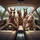 Humorous Horses Driving Car Road Trip - Travel Essentials Gift for Horse Lover Spare Tire Cover - 6