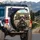 Five Rottweiler Dogs Car Interior Scene - Adventure Travel Gift for Dog Owners Spare Tire Cover - 3