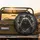 Fearsome Roaring Grizzly Bear Shattering Stone Wall Abyss - Outdoor Adventure Gift Spare Tire Cover - 2