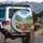 Cats in Vintage Convertible on Sunny Road - Travel Essentials for Cat Lover Spare Tire Cover - 3