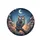 Realistic Owl Gnarled Branch Crescent Moon Night Sky - Wildlife Lover Gift Spare Tire Cover - 4