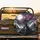 Fuchsia Cherry Blossom Pagoda Mountain Moon - East Asian Decor Gift Spare Tire Cover - 2