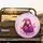 Parrot Orange Sunglasses Golden Crown Amethyst Crystals Stars - Wildlife Lover Gift Spare Tire Cover - 2