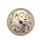 White Lion Daisies Botanical Butterflies - Wildlife Lover Gift Spare Tire Cover - 4