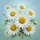 Multiple Pristine White Daisy Yellow Center Water Droplets - Garden Lover Gift Spare Tire Cover - 6