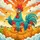 Startled Chickens Rooster Hens Rural Scene - Farmhouse Decor Gift Spare Tire Cover - 6