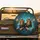 Lions Orange Sunglasses Circular Control Shattered Glass - Wildlife Lover Gift Spare Tire Cover - 2