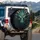 Reptilian Dragon Face Armored Scales - Fantasy Vehicle Decor Gift Spare Tire Cover - 3