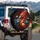 Phoenix Peony Blossoms Majestic Creature Floral Fantasy Decor Gift for Wildlife Lover Spare Tire Cover - 3