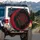Red Roses Dark Leaves Floral - Travel Essentials Gift for Botanical Lover Spare Tire Cover - 3