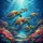 Sea Turtles Ocean Coral Fish Sunlight - Wildlife Lover Travel Gift Spare Tire Cover - 6