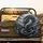 Roaring Black Eastern Dragon Storm Clouds - Fantasy Lover Gift Spare Tire Cover - 2