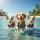 Smiling Corgi Golden Retriever Hawaiian Shirts Ocean Beach - Dog Lover Vacation Gift Spare Tire Cover - 6