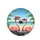 Pink Flamingos Tropical Beach Car Adventure - Road Trip Travel Essentials Spare Tire Cover - 4