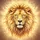 Regal Golden Lion Head Luminous Mane Ethereal Glow - Wildlife Lover Gift for Animal Lover Spare Tire Cover - 6