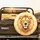Regal Golden Lion Head Luminous Mane Ethereal Glow - Wildlife Lover Gift for Animal Lover Spare Tire Cover - 2