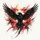 Fiery Phoenix Raven Bird Outstretched Wings - Bold Statement Decor Gift for Bird Lover Spare Tire Cover - 6