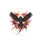 Fiery Phoenix Raven Bird Outstretched Wings - Bold Statement Decor Gift for Bird Lover Spare Tire Cover - 4